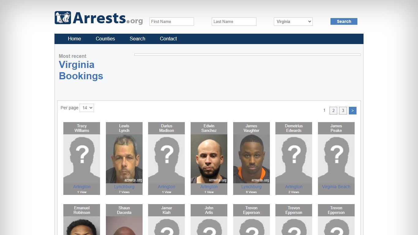 Virginia Arrests and Inmate Search